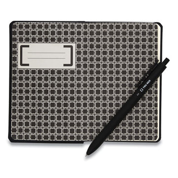 TRU RED™ Flexible-cover Business Journal, 1 Subject, Dotted Rule, Black Cover, 3.5 X 5.5, 128 Sheets freeshipping - TVN Wholesale